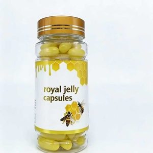 Capsules de <span class=keywords><strong>gelée</strong></span> <span class=keywords><strong>royale</strong></span> fraîche lyophilisée, biologique, sans OGM, sans gluten, 60 capsules par flacon, complément nutritionnel, 500 mg, 1000 mg - Product Image 1