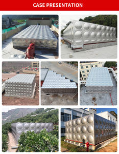 الأكثر مبيعًا ، خزان مياه الشرب المستطيل من الفولاذ المقاوم للصدأ ، خزان تخزين المياه 10 مكعب - Product Image 5