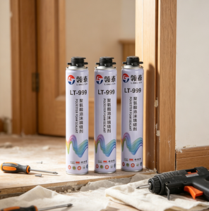Mastic en <span class=keywords><strong>mousse</strong></span> de <span class=keywords><strong>polyuréthane</strong></span> polyester à haute expansion, écologique, LT-999, <span class=keywords><strong>isolation</strong></span> <span class=keywords><strong>phonique</strong></span> et thermique pour le remplissage, la construction et le travail du bois - Product Image 4