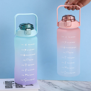Sans Bpa 64 Oz 64 Oz <span class=keywords><strong>2</strong></span> L 2L <span class=keywords><strong>2</strong></span> <span class=keywords><strong>Litres</strong></span> <span class=keywords><strong>2</strong></span>.2L <span class=keywords><strong>2</strong></span>.<span class=keywords><strong>2</strong></span> <span class=keywords><strong>Litres</strong></span> Bouteille d'eau potable motivante en plastique pour le sport avec marqueur de temps - Product Image 3