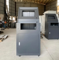 Armoire de contrôle industrielle en tôle, fabrication sur mesure, norme ASTM, marque MST, avec roues, modèle MSTC-0040