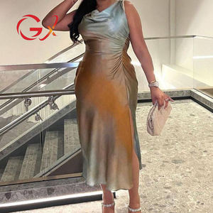 GX3031 <span class=keywords><strong>Boutique</strong></span> 2024 Abito da Festa Estivo Lungo da Donna Senza Maniche Elegante Casual Streetwear Sensuale con Stampa Tie-Dye Sfumata Unica - Product Image 2