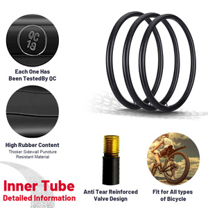 INKLIDA Haute Qualité Heavy Duty <span class=keywords><strong>20X3</strong></span> Intérieur Vélo Tube Schrader Valve Caméra Ebike Gros Pneu Montagne Route Vélos Caoutchouc Butyle - Product Image 3