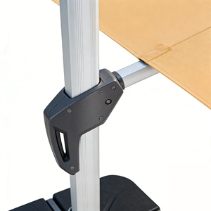 Sombrilla de <span class=keywords><strong>Patio</strong></span> Comercial 360 <span class=keywords><strong>Cantilever</strong></span> <span class=keywords><strong>Offset</strong></span> Roma, Diseño Moderno, Estructura de Aluminio Resistente con Recubrimiento en Polvo, Muebles para Exteriores - Product Image 6
