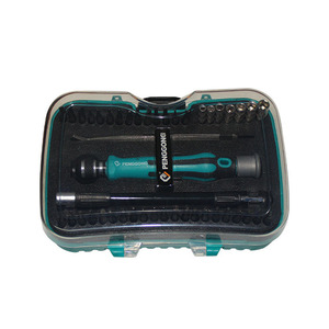 Juego de destornilladores Penggong, 45 Uds., acero al cromo vanadio aislado magnético para herramientas de reparación de teléfonos móviles y portátiles - Product Image 2