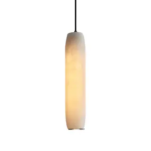Keli Copper Marble Bedroom Bedside Pendant Lamp Simple Creative Light Luxury Restaurant Chandeliers