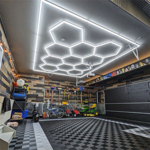14-Grid Led esagonale luce per Garage 640W con certificato CE lampada a nido d'ape con telaio utilizzato in <span class=keywords><strong>Showroom</strong></span> e moderna camera auto - Product Image 5