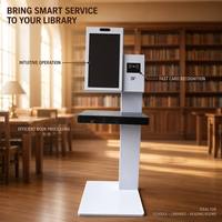 Sistema de Gestión de Biblioteca de Autoservicio con Kiosco de Préstamo y Devolución de Libros RFID con Pantalla Táctil de 21.5 Pulgadas y Múltiples Idiomas