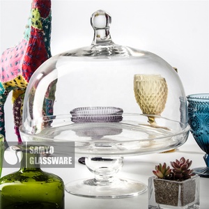 Samyo Elegent <strong>Cake</strong> <strong>Dome</strong> Container and Plate Clear <strong>Glass</strong> <strong>Cake</strong> <strong>Dome</strong> and Stand - Product Image 4