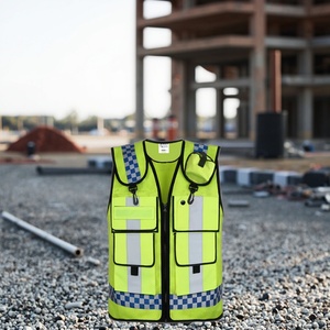 เสื้อกั๊กสะท้อนแสงแบบหลายกระเป๋าสำหรับงานจราจร ก่อสร้าง งานกลางแจ้ง  รับผลิตตามสั่งจากโรงงานโดยตรง ขายส่ง - Product Image 6