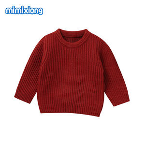 Mimixiong Top vente ropa de bebes vêtements doux pour nouveau-né bébé enfants filles garçons solide épais à manches longues pull en tricot chandails - Product Image 6