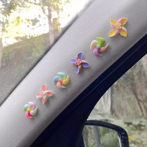 Car Windmill Decorations Spinning Tops Plastic Cute <b>Interior</b> <b>Accessories</b> For Center Console Women Stylish Simple Design - Product Image 2