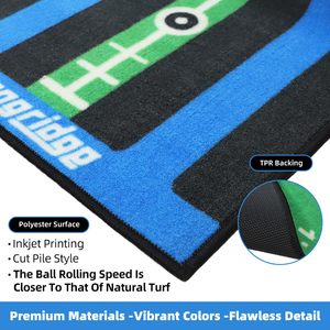 Tapis de putting de golf personnalisés avec logo, 8,5 pieds, vente en gros disponible, base en nylon TPR pour entraînement en intérieur et usage commercial - Product Image 2