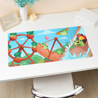 Tapis de souris de bureau en tissu doux et lisse, fin, portable, anti-décoloration, lavable, léger, pour la maison, les affaires et les voyages