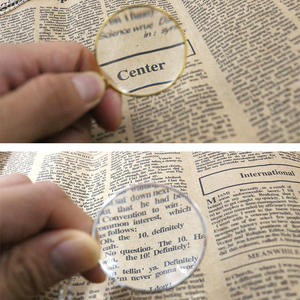<span class=keywords><strong>Loupe</strong></span> de <span class=keywords><strong>lecture</strong></span> portable 5x en alliage de zinc écologique argentée pour la protection des yeux des personnes âgées – Cadeaux de bienvenue - Product Image 5