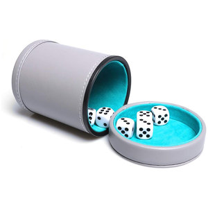 Vaso para Dados de Cuero OEM con el Mejor Servicio y Diseño Personalizado, 100% Cuero, Estilo Clásico para Juegos Casuales - Product Image 5