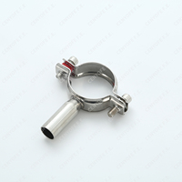 Support de tuyau hexagonal sanitaire hygiénique SS304, pince de fixation pour tuyau hexagonal