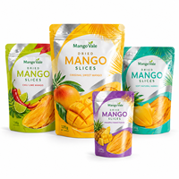 Sachets personnalisés avec logo pour pailles végétales, fond plat, en kraft, fermeture éclair facile, étanches à l'humidité, pour snacks, 2oz 4oz, pochettes verticales