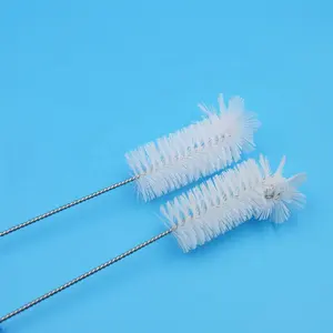 Thép không gỉ Nylon nhựa xử lý bé chai làm sạch bàn chải Cốc bàn chải Ống bàn chải hộ gia đình làm sạch