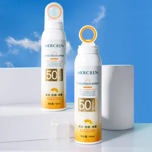 自有品牌有机面部血清防晒抗氧化面部Spf 50防晒喷雾