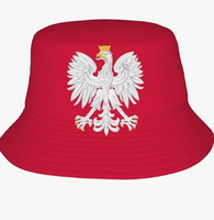 Pologne drapeau seau chapeau hommes femmes Vintage tout assorti chapeau de Protection solaire chapeau de pêcheur en plein air