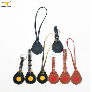 Elegante portachiavi <span class=keywords><strong>per</strong></span> custodia in pelle Airtag nuovo Design Cover protettiva Tracker con rilevamento delle cadute in pelle sintetica - Product Image 3