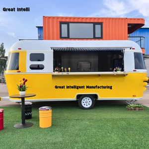 Concession de restauration rapide fourgon de Chine remorque mobile chariot à café avec camion à pizza et fonction de crème glacée à vendre - Product Image 1