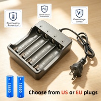 Chargeur de batterie intelligent 18650 à 4 emplacements, alimentation rechargeable Li-ion pour lampe torche, lampe frontale, camping en plein air, voyage