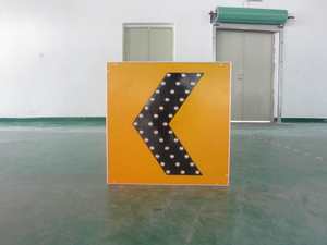 <span class=keywords><strong>Señal</strong></span> de Tráfico de Seguridad Vial Personalizada, con Energía Solar, Intermitente Amarilla, de Alta Visibilidad, Tipo Chevron, 600*750mm - Product Image 3