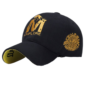Gorra de Béisbol de 6 Paneles Personalizada con Letra Bordada, Hebilla Dorada de Cobre, Color en Contraste, 100% Algodón Vintage, Precio de Fábrica - Product Image 1