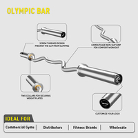 Barre de musculation OKPRO en gros pour la musculation, barre de curl commerciale pour les salles de sport