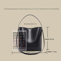 Sac à main de luxe en cuir Swift pour femme, sac seau classique avec pochette intérieure, élégant sac à main pour femme, fournisseur ODM