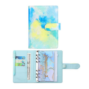 Budget <b>Binder</b> with <b>Cash</b> Envelopes Expense Sheets Budgeting Saving Money Pu Leather Diary Notebook - Product Image 1
