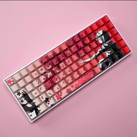 Aflion Custom 130 Keys Dye Sublimation Cherry Profile Side Print Light Transparent Keycaps for Mechanical Keyboard
