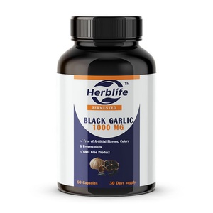 Capsules d'extrait d'ail noir fermenté OEM, sans OGM, sans gluten - Antioxydant et soutien au cholestérol - Product Image 1