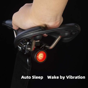 Luz trasera para bicicleta, luz trasera de advertencia de seguridad, luz recargable por USB para bicicleta, lámpara trasera LED para ciclismo, luces impermeables para bicicleta - Product Image 4