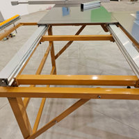 Scie à panneaux universelle pliable, horizontale, sans poussière, facile à utiliser, avec table coulissante, moteur 3000W, coupe à 45/90 degrés