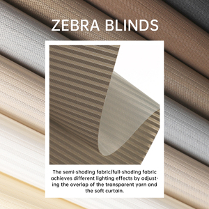 SAMADHI Electric Blind Sheer Elegance Blind Roll up Shade Motorized Silhouetter Blind Sheer Shade Remote Silhouetter - Product Image 4