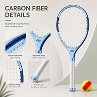 Ensemble complet de raquettes de sport TYPTI en fibre de carbone avec poignée en bois, filet en nylon, sac de rangement portable et balles en mousse souple pour jeu en extérieur