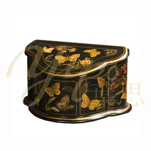 Yips LD-1403-0950美式手绘花卉蝴蝶图案奢华古典家居装饰盒