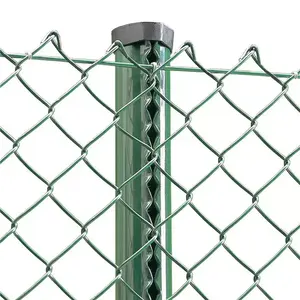 Professional Galvanized And PVC Coated Chain Link Fence Chain Link Fabric 12.5 Gauge