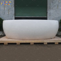 Comptoir de Service de hall d'entrée, Design moderne, forme ovale sur mesure, Surface solide thermoformée, comptoir de Service de hall blanc