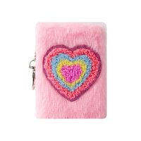 Carnet de notes portable en peluche miniature pour enfants, brodé en spirale avec motif de dessin animé, idéal comme cadeau manuscrit – Vente en gros