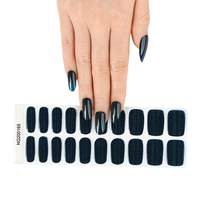 Autocollants de vernis à ongles en gel 2D Halal à motif floral printanier, effet œil de chat, pour Noël, bandes de vernis UV imperméables à faire soi-même, livraison gratuite