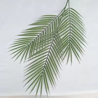 Offre Spéciale feuilles de palmier artificielles multicolores longueur feuilles tropicales plantes décoratives feuilles de palmier conservées