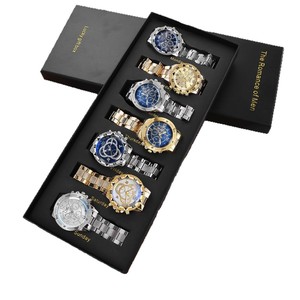 Nuovo Set <span class=keywords><strong>Regalo</strong></span> <span class=keywords><strong>Orologio</strong></span> da <span class=keywords><strong>Uomo</strong></span> alla Moda con Cinturino in Pelle, Cassa in Lega e Movimento al Quarzo, <span class=keywords><strong>Regalo</strong></span> di Compleanno Perfetto per Uomini - Product Image 5