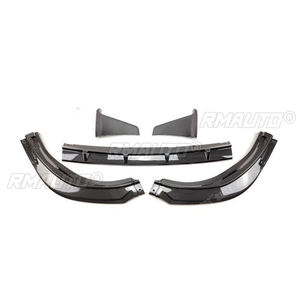<b>For</b> Toyota Camry SE XSE 2018-2023 <b>Car</b> Front Bumper Lip Splitter Spoiler <b>Diffuser</b> Winglet Carbon Fiber Style Glossy Black 5PCS - Product Image 3