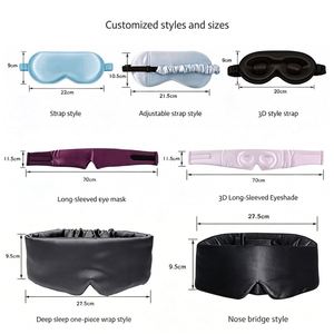 Hot Selling Custom Logo Luxury Travel <b>Sleep</b> Blindfold 100% Mulberry Silk Eye <b>Mask</b> - Product Image 2
