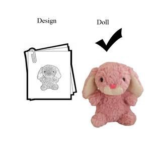 Quantité minimale de commande bas personnalisé enfants nom brodé <span class=keywords><strong>lapin</strong></span> <span class=keywords><strong>lapin</strong></span> en peluche pull peluches pour le soulagement du Stress PP coton remplissage maille doublure - Product Image 5