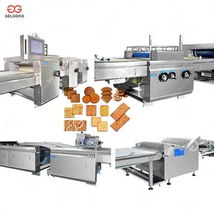 Automatic Cookies Production Line 2 Color Biscuit Make Machine High Efficiency Biscuit Making Plant